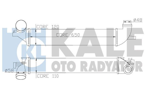 Renault Laguna 2.0 dci İntercooler/ 08+ model araclara uyumlu/Orjınal No:14496-0001R