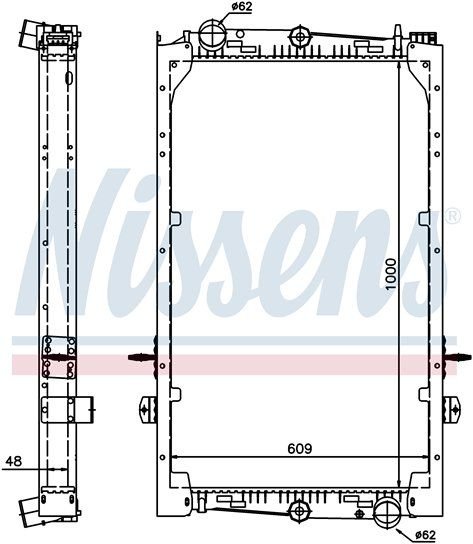 DAF 85 CF  UZUN RADYATÖR 1998 MODEL SONRASI MANUEL ARAÇLARDA UYUMLUDUR. ORJİNAL N0:1628623
