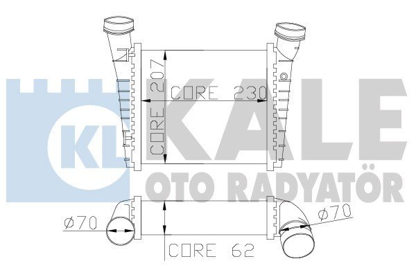 Volkswagen Passat V İntercooler/ 01-05 Model araclara uyumlu/Orjınal No:3B0145805D