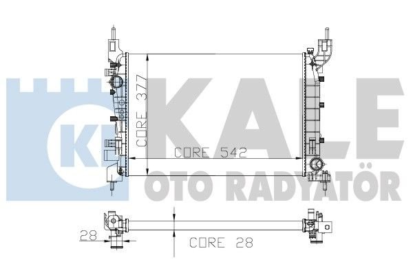 Fıat Lınea 1.4 Radyatör/Mabuel/KLIMALI 07+ model araclara uyumlu/Orjinal NO:51784706