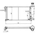 Peugeot 106 Radyatör/Manuel/Klımalı/Klımasız 96+ model aracalra uyumlu/Orjinal No:1330.01