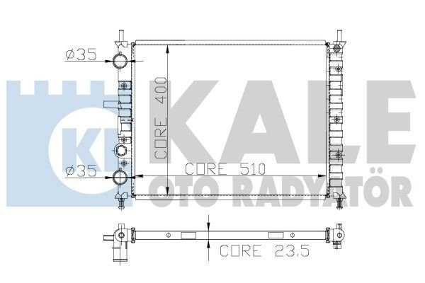 FİAT MAREA RADYATÖR KLIMASIZ 95-2001 MODEL ARASI 1,8-2,0İ 20V  ORJİNAL NO :7767440