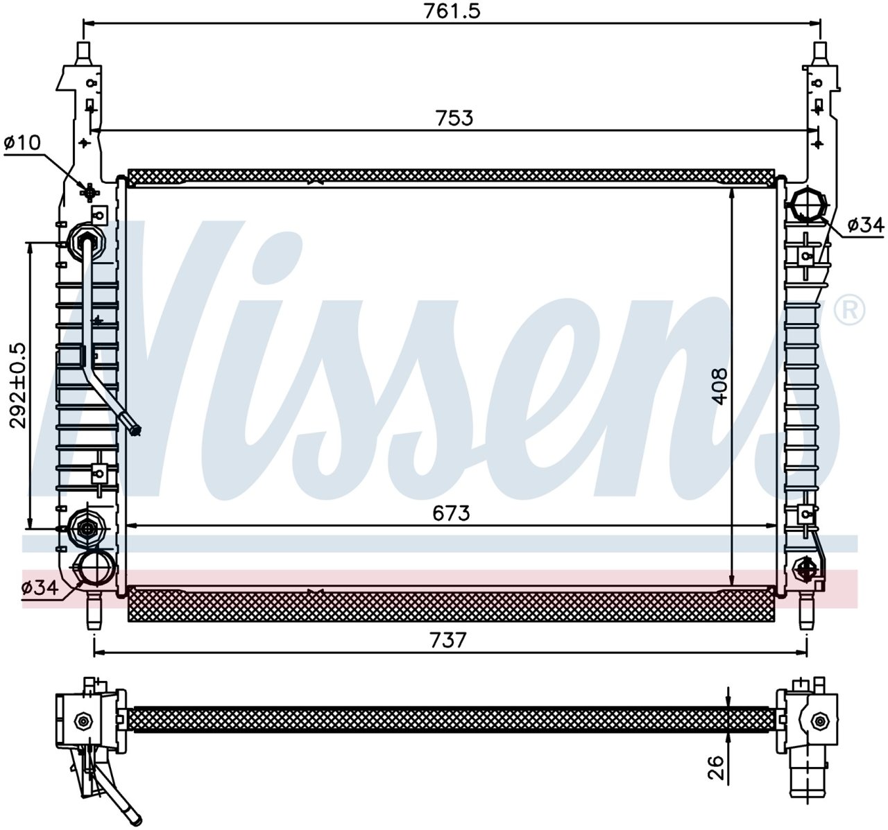Chevrolet Captıva, Opel Antara Radyatör 2006-2010 model arası 2.0 CDTI araçlarda uyumludur. Orjınal no:96629055