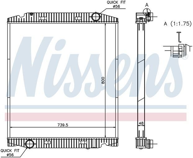 İVECO STRALİS TRAKER RADYATÖR 1995 MODEL SONRASI MANUEL ARAÇLARDA UYULUDUR. ORJİNAL NO:41218266