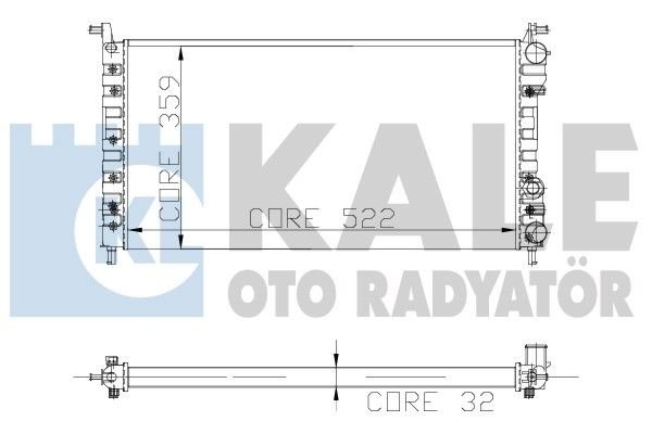 Fıat Palıo 1.4 Sıena Radyatör/ Manuel /Klımasız 96-02 model araclara uyumlu /Orjinal No:46449104