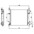 Ford KA 1.3 Radyatör/Manuel/klımasız araclara uyumlu/Orjınal no:97kb8005EA