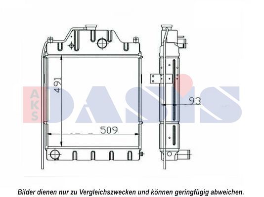 MASSEY FERGUSON MF396, MF397 4X4 RADYATÖR 5 SIRA TRAPEZ ORJİNAL NO: 0018897U91