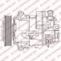 OPEL INSIGNIA 1.6-1.8 KLİMA KOMPRESÖRÜ ORJİNAL NO: 13250604