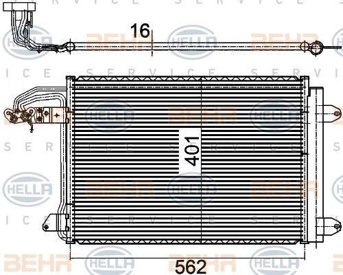 Audı A3, Seat Toledo, Volkswagen Golf Klıma Radyatörü/ 03+ model araclara uyumlu/Orjınal no:1K0820411F