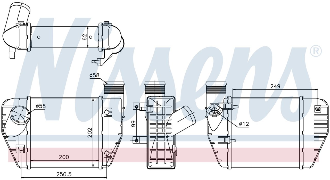 Audı A6 2.0 TDI Intercooler/ 04+ Model araclara uyumlu/Orjınal no:4F0145805M