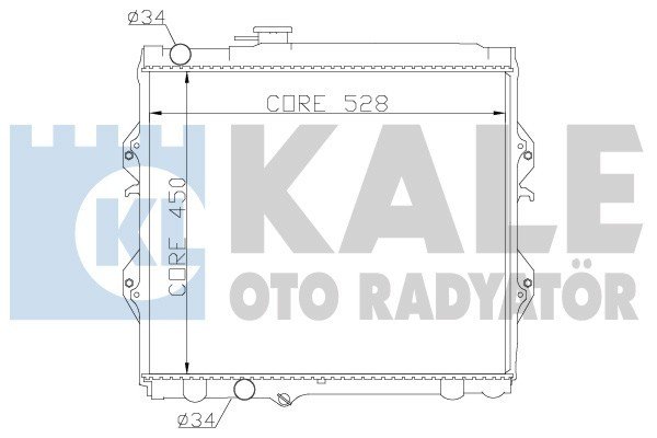TOYOTA HILUX RADYATÖR 1988 MODEL SONRASI ARAÇLARDA UYUMLUDUR. ORJİNAL NO:  16400-5B590