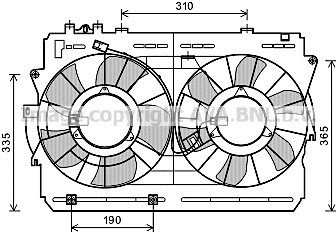 TOYOTA AVENSIS, COROLLA FAN 2004 MODEL SONRASI ARAÇLARDA UYUMLUDUR. ORJİNAL NO:  16361-0N020