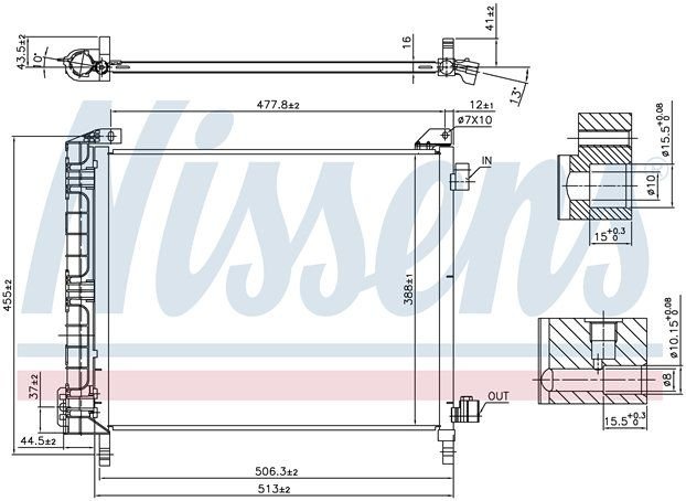 NİSSAN MİCRA KLİMA RADYATÖRÜ 1.2 12V 2010 MODEL SONRASI ARAÇLARDA UYUMLUDUR   ORJİNAL N:92100-1HC1B