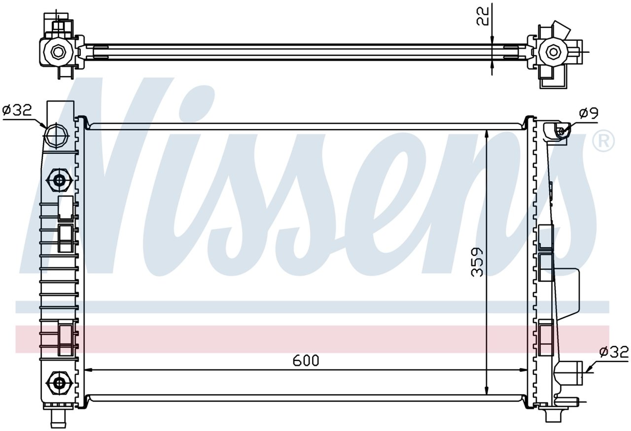 Mersedes Sprınter A160 1.7 CDI Vaneo 1.6 Radyatör 1997 model sonrası  araclara uyumludur. Orjınal No:1685001602