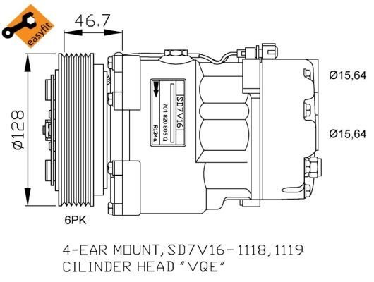 VOLKSWAGEN TRANSPORTER T4 KLİMA KOMPRESÖRÜ 1997-2003 MODEL ARASI OTOMATİK VE MANUEL ARAÇLARDA UYUMLUDUR. ORJİNAL NO: 701820805Q