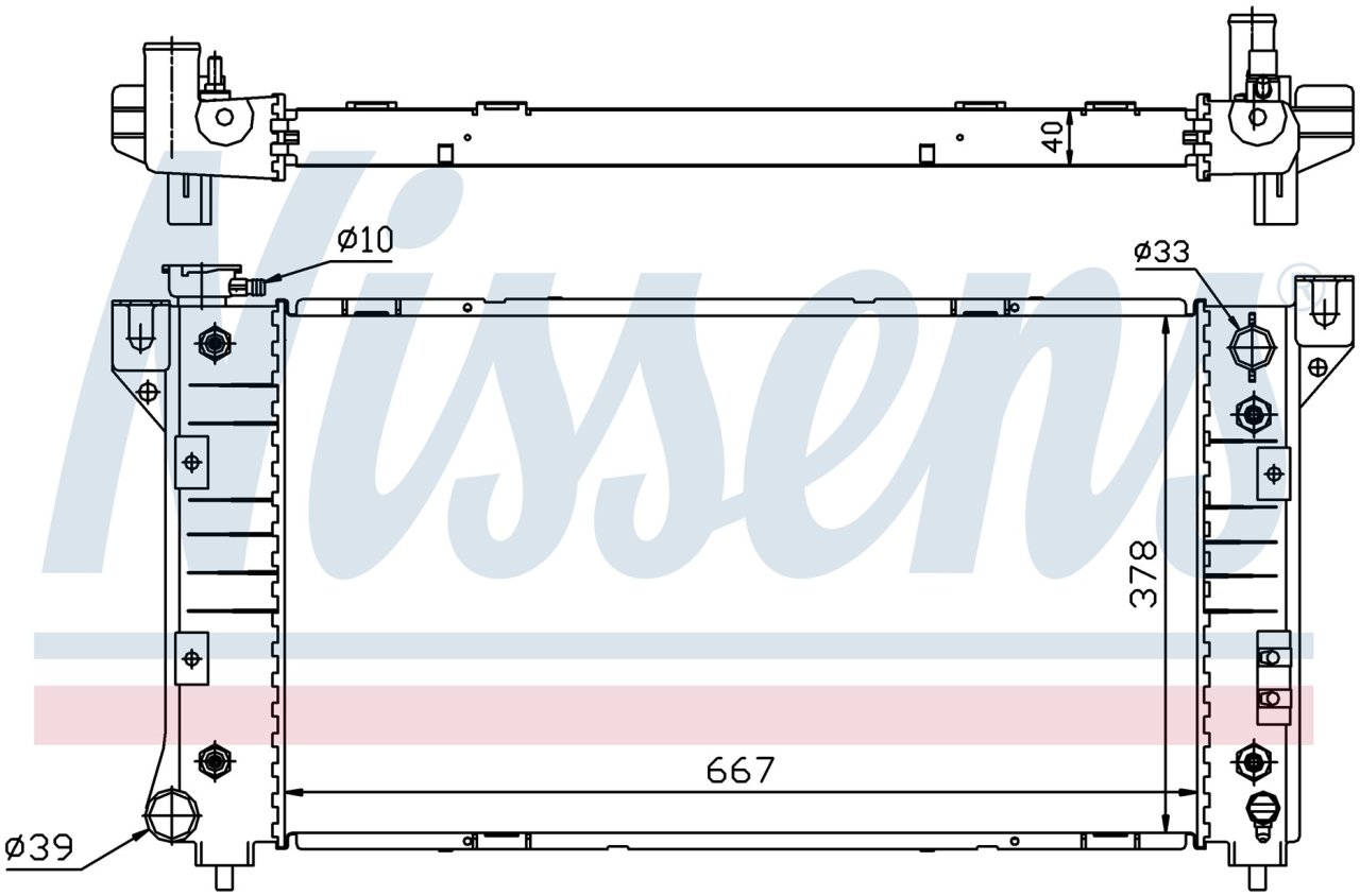 CHRYSLER TOWN & COUNTRY, VOYAGER, CARAVAN RADYATÖR 1996-1998 MODEL ARASI OTOMATİK ARAÇLARDA UYUMLUDUR. ORJİNAL NO: 4682587