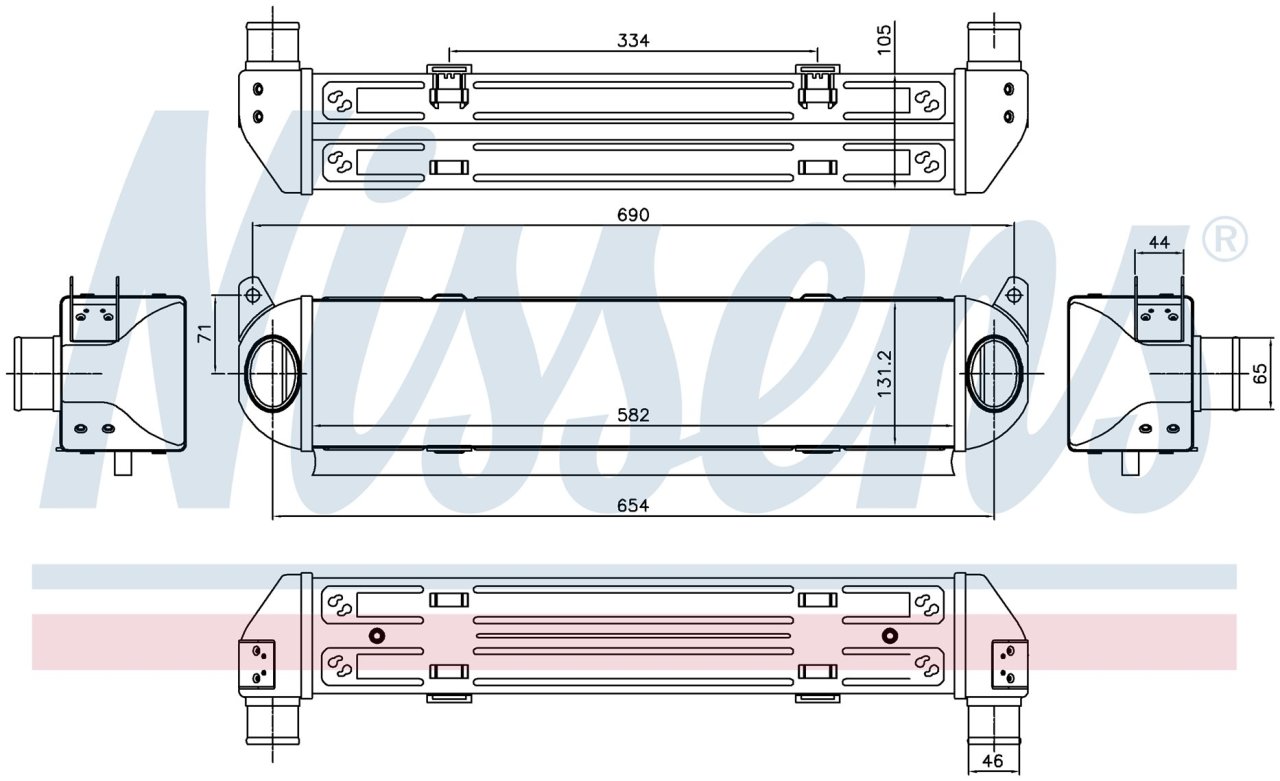 LANDROVER DİSCOVERY İNTERCOOLER 2004 MODEL SONRASI ARAÇLARDA UYUMLUDUR. ORJİNAL NO: PML500010