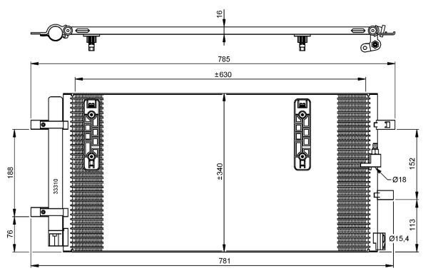 Audı A4 Klıma Radyatörü/ 08+ MOdel araclara uyumlu/orjınal no:8K0260403E
