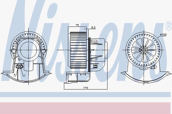 VOLKSWAGEN TRANSPORTER KALORİFER MOTORU 2003 MODEL SONRASI ARAÇLARDA UYUMLUDUR. ORJİNAL NO:  7E5820021