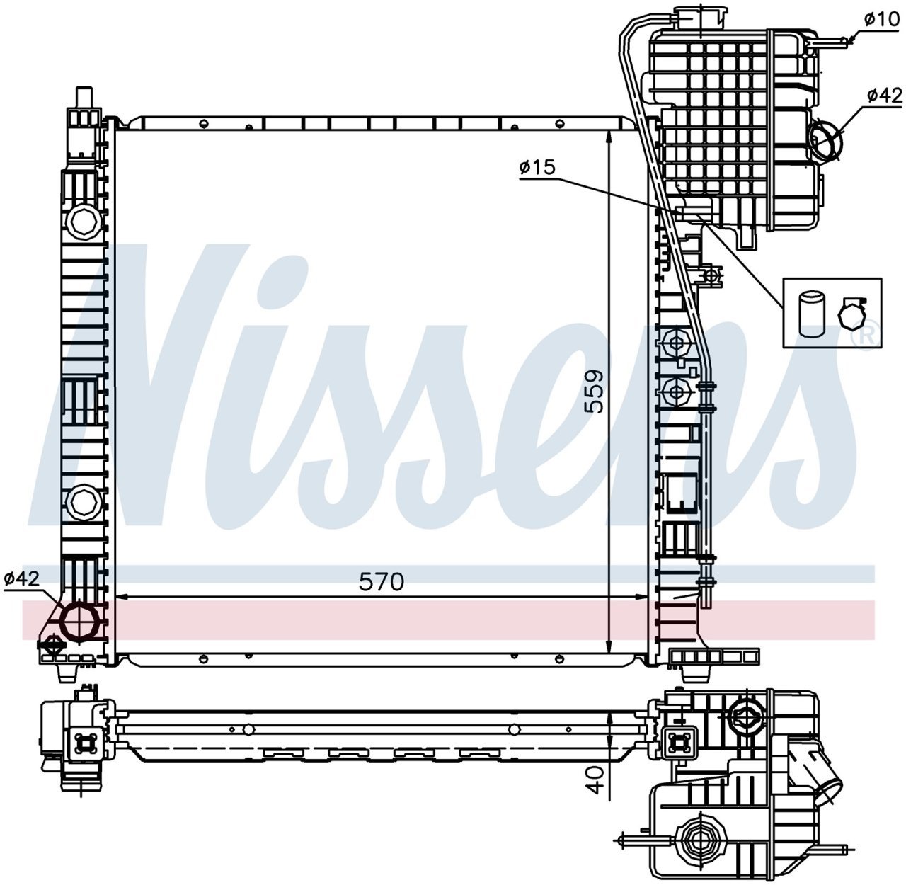 Mercedes Vıto Radyatör 1996 Model sonrası Manuel araclarda uyumludur. Orjınal No:6385011601