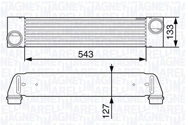 Bmw E60 5.35d M57 İntercooler/ 04+ Model araclara uyumlu/orjınal no:7791909