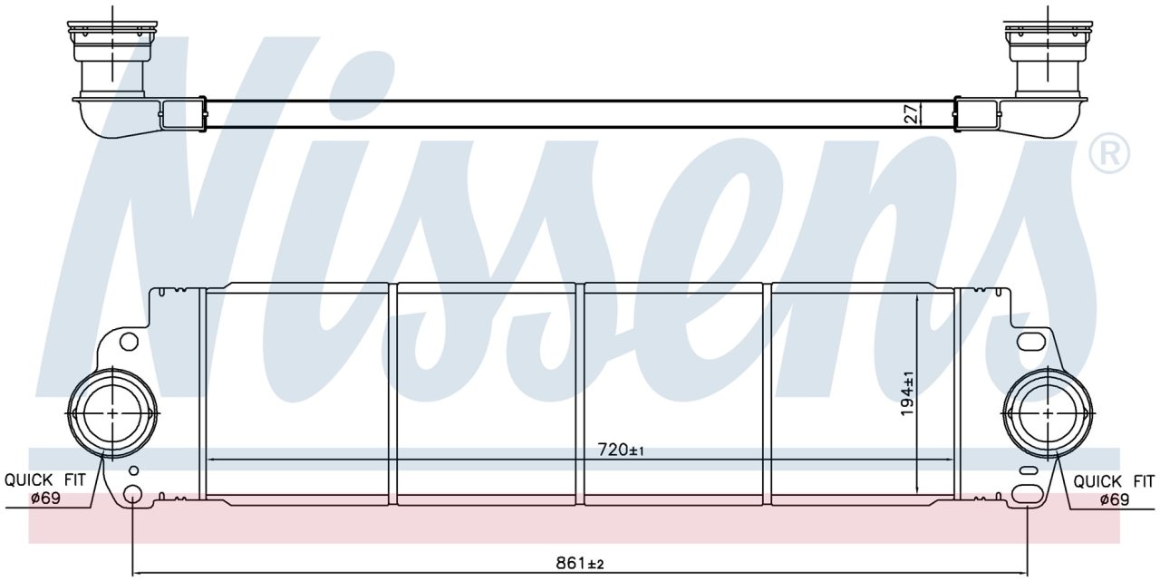 Volkswagen T5 T6 İntercooler/ 03+ Model araclara uyumlu/Orjınal No:7H0145804A