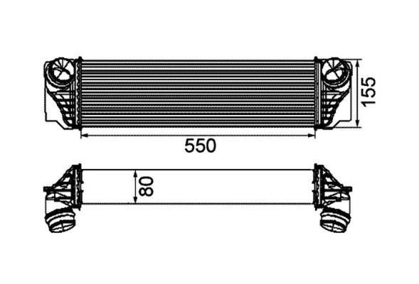 Bmw F01-F02 7.40i n54 İntercooler/09+Model araclara uyumlu/Orjınal no:7577115