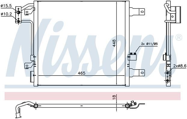 JEEP WRANGLER KLİMA RADYATÖRÜ 2.8 CRD MOTOR 2007 MODEL SONRASI ARAÇLARA UYUMLUDUR. ORJİNAL NO:55056635AA