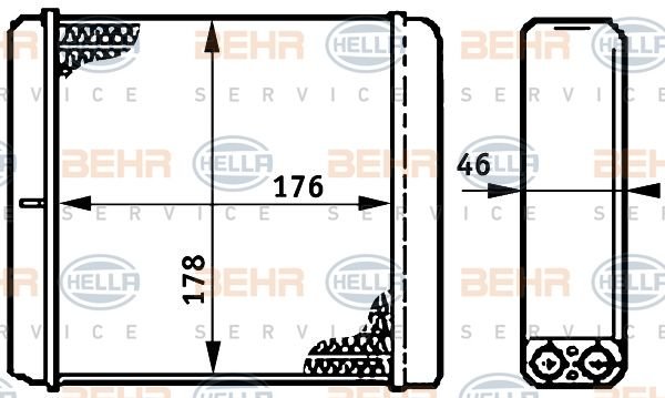 Opel Vectra A Astra F Kalorifer/Orjinal no:1843106