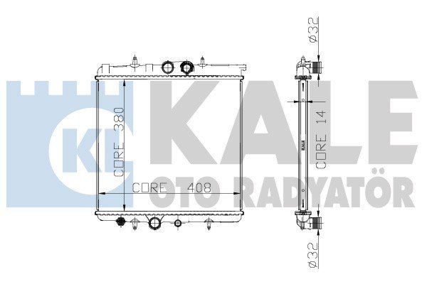 PEUGEOT 307 RADYATÖR 2001 MODEL SONRASI MANUEL KLİMASIZ ARAÇLARDA UYUMLUDUR. ORJİNAL NO:  1330.99