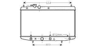 Dıahatsu Applause 1.6 Radyatör/Otomatık/Klıma 89-97 model araclara uyumlu/Orjınal No:16400-87140
