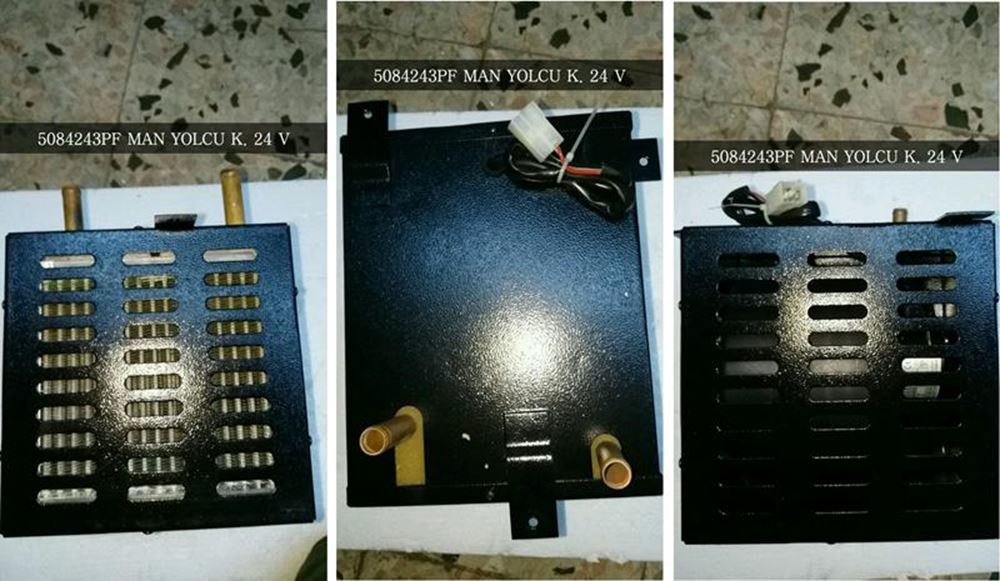 MAN YOLCU TEKLİ KOLTUK ALTI KALORİFERİ KABİNLİ 24 VOLT ORJİNAL NO: 34691204