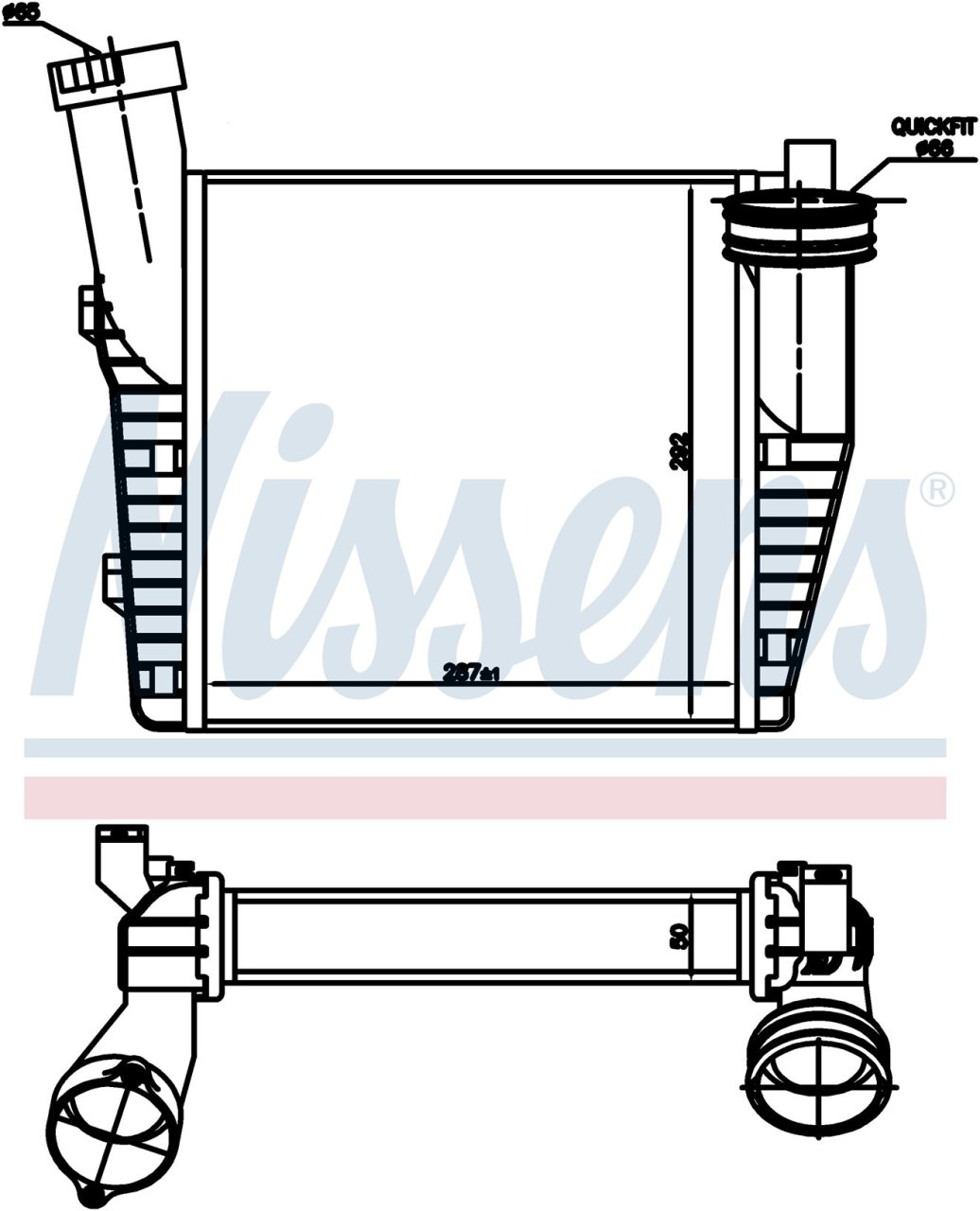 VOLKSWAGEN TOUAREG, PORSCHE CAYENNE, AUDİ Q7 İNTERCOOLER 2002 MODEL SONRASI ARAÇLARDA UYUMLUDUR. ORJİNAL NO: 7L0145803A