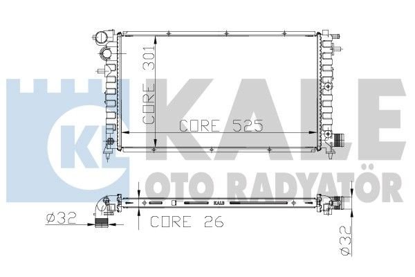 Peugeot 106 II  1.5 D Radyatör/Manuel/Klımalı/Klımasız 96+model araclara uyumlu/Orjınal No:1301.VT