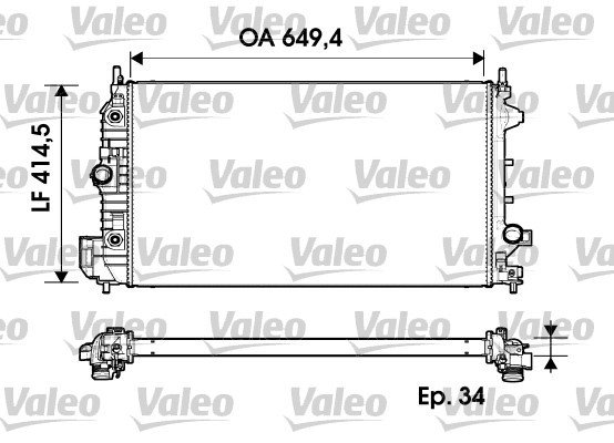 Opel Vectra C 1.9 CDTİ Radyatör/ Otomatik/Klimalı araclara uyumludur/Orjinel No:1300412