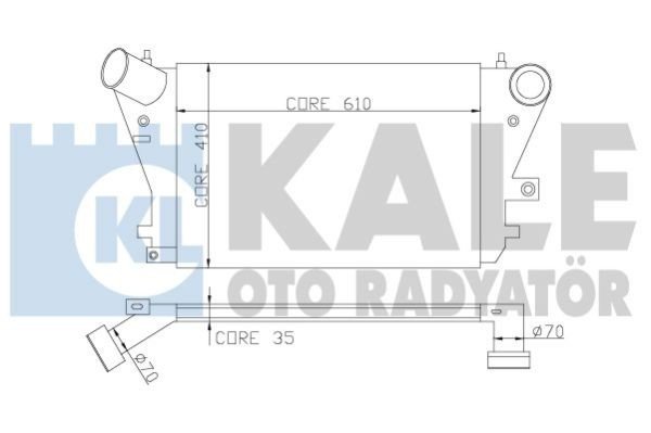 Volkswagen Golf V, Caddy III 1.9 TDI  İntercooler/ 05+ Model aracalara uyumlu/Orjınal NO:1K0145803A