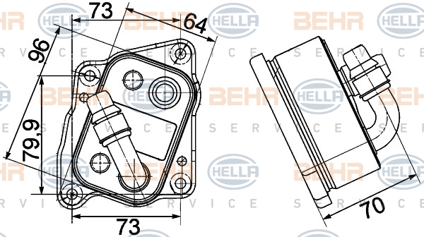 BMW E46, E60, E90, X3, X1, N42, N43 YAĞ SOĞUTUCU 1999 MODEL SONRASI ARAÇLARDA UYUMLUDUR. ORJİNAL N:7508967
