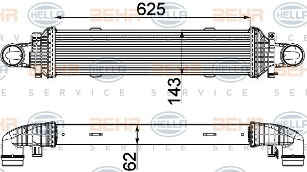 MERCEDES W204, C SERİSİ GLK SERİSİ İNTERCOOLER C320CDI, E250CDI, E300C 2008 MODEL SONRASI ARAÇLARDA UYUMLUDUR ORJİNAL N:2045000200