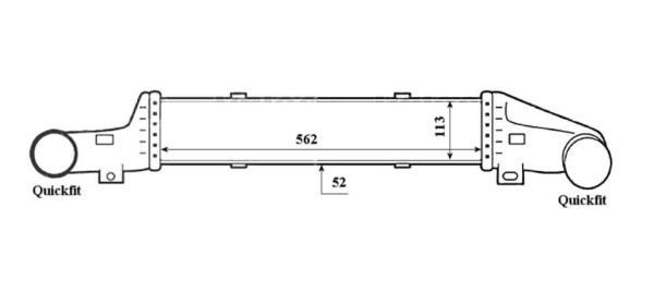 Mercedes W210 E220 CDI İntercooler/ 99-02 Model araclara uyumlu/Orjınal No:2105001400