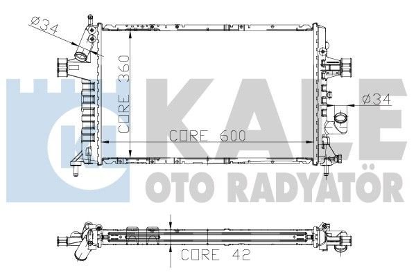 Opel Astra G 1.7 DTI (Y17DT)00+ Radyatör/Manuel/Klimalı araclara uyumludur. ORJİNAL NO:1300209