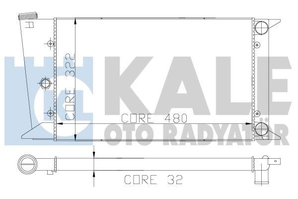 VOLKSWAGEN GOLF, JETTA, SCIROCCO RADYATÖR 1974 MODEL SONRASI MANUEL KLİMASIZ ARAÇLARDA UYUMLUDUR. ORJİNAL NO:171121253G