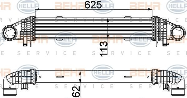 Mercedes W204 C180 C210 CDI İntercooler/Orjınal No:2045000500