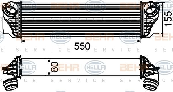 BMW F10 F11 İntercooler/09+ Model araclara uyumlu/orjınal no:7805629