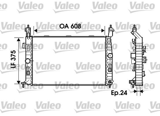 Opel Meriva 1.6 1.8 Radyatör/Manuel+Otomatik/Klimalı Araclara uyumlu/Orjinel No:1300253
