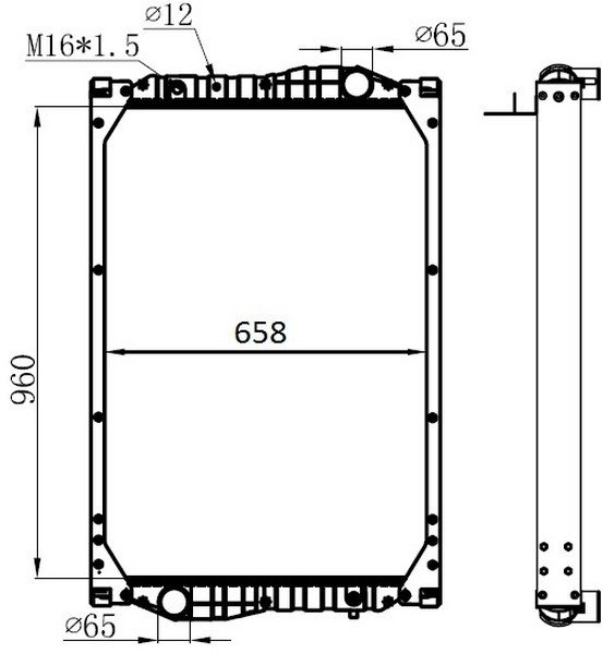 MERCEDES KASSBOHRER C457 TRUCK RADYATÖR MANUEL ARAÇLARDA UYUMLUDUR.