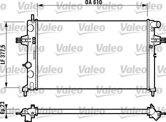 OPEL ASTRA G RADYATÖR KLİMALI ARACLARA UYUMLUDUR ORJİNAL NO:1300189