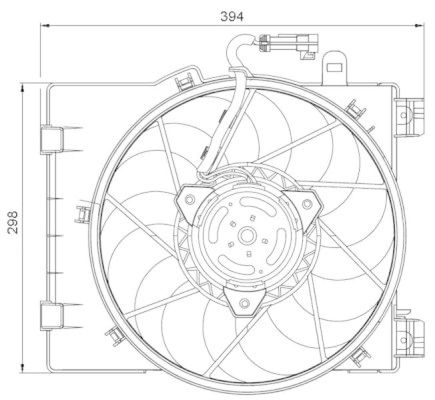 OPEL COMBA, CORSA C FAN 2000-2006 MODEL ARASI MANUEL ARAÇLARDA UYUMLUDUR. ORJİNAL NO:  1341332