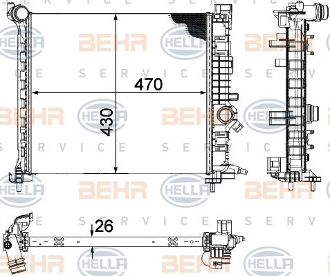 Opel Meriva B 1.3 DTE Radyatör/Manuel/Kliamalı arac uyumlu /Orjinel no:1300309