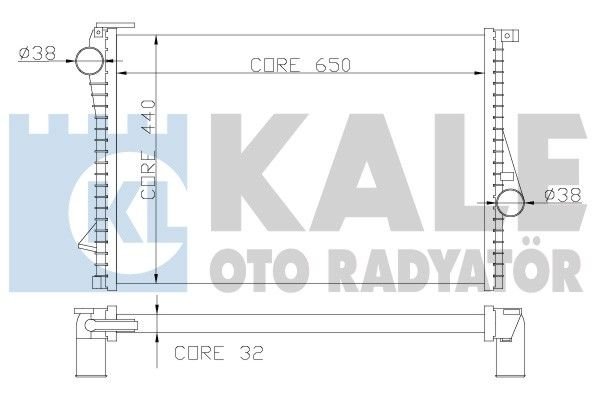 Bmw M52 5.20i 5.23i 5.28i 5.40i Radyatör/Manuel/otomatık/klımalı araclara uyumlu/orjınal no:1436060