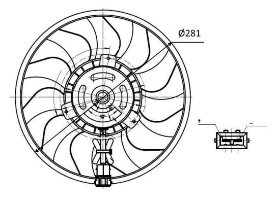 VOLKSWAGEN TRANSPORTER FAN TEK FAN  1990-2003 MODEL ARASI ARAÇLARDA UYUMLUDUR. ORJİNAL NO:  701959455AM